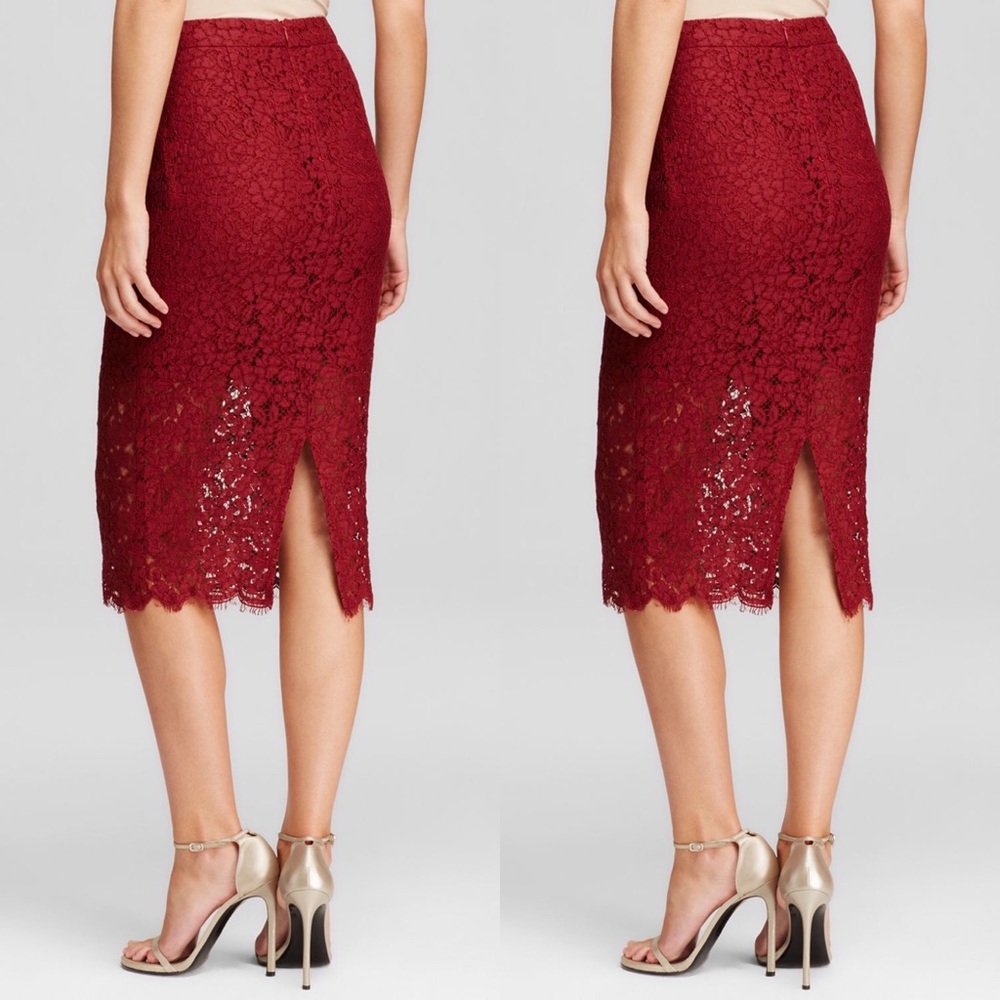 American Threads | Crochet Lace Pencil Skirt